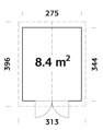 Kôlnička Martin 8,4 m²