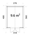 Kôlnička Ralf 9,6 m²